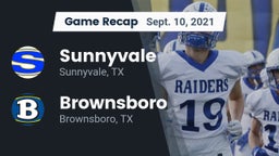 Recap: Sunnyvale  vs. Brownsboro  2021