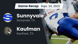 Recap: Sunnyvale  vs. Kaufman  2022