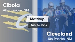 Matchup: Cibola  vs. Cleveland  2016