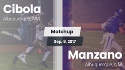 Matchup: Cibola  vs. Manzano  2017