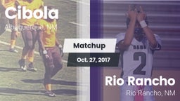 Matchup: Cibola  vs. Rio Rancho  2017