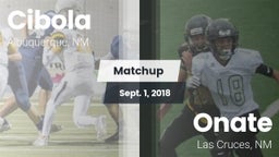 Matchup: Cibola  vs. Onate  2018