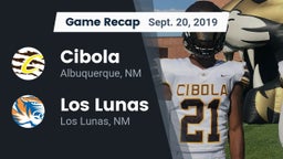 Recap: Cibola  vs. Los Lunas  2019