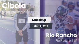 Matchup: Cibola  vs. Rio Rancho  2019