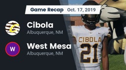 Recap: Cibola  vs. West Mesa  2019