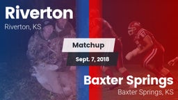 Matchup: Riverton  vs. Baxter Springs   2018
