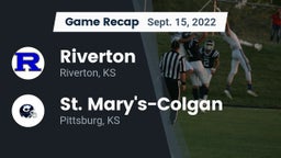 Recap: Riverton  vs. St. Mary's-Colgan  2022
