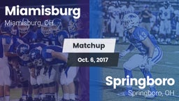 Matchup: Miamisburg High vs. Springboro  2017