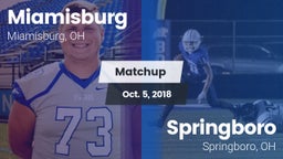 Matchup: Miamisburg High vs. Springboro  2018
