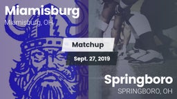 Matchup: Miamisburg High vs. Springboro  2019