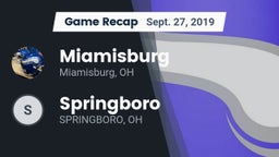 Recap: Miamisburg  vs. Springboro  2019