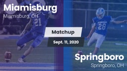 Matchup: Miamisburg High vs. Springboro  2020