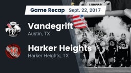 Recap: Vandegrift  vs. Harker Heights  2017