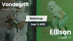 Matchup: Vandegrift High vs. Ellison  2019