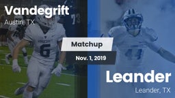 Matchup: Vandegrift High vs. Leander  2019