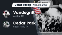 Recap: Vandegrift  vs. Cedar Park  2020