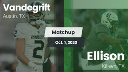 Matchup: Vandegrift High vs. Ellison  2020