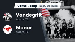 Recap: Vandegrift  vs. Manor  2022