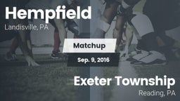 Matchup: Hempfield High vs. Exeter Township  2016