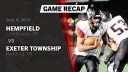 Recap: Hempfield  vs. Exeter Township  2016