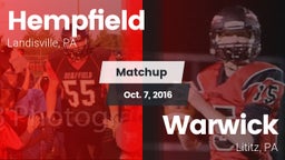Matchup: Hempfield High vs. Warwick  2016