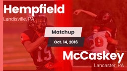 Matchup: Hempfield High vs. McCaskey  2016