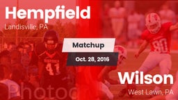 Matchup: Hempfield High vs. Wilson  2016