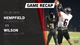 Recap: Hempfield  vs. Wilson  2016