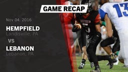 Recap: Hempfield  vs. Lebanon  2016