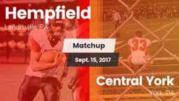 Matchup: Hempfield High vs. Central York  2017