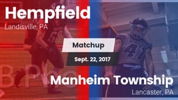 Matchup: Hempfield High vs. Manheim Township  2017