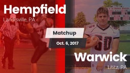 Matchup: Hempfield High vs. Warwick  2017