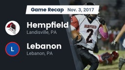 Recap: Hempfield  vs. Lebanon  2017