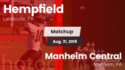 Matchup: Hempfield High vs. Manheim Central  2018