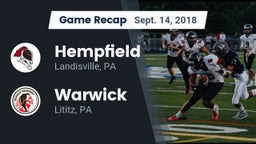 Recap: Hempfield  vs. Warwick  2018