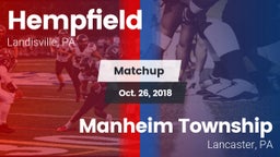 Matchup: Hempfield High vs. Manheim Township  2018