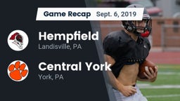 Recap: Hempfield  vs. Central York  2019