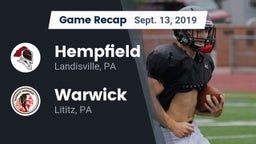 Recap: Hempfield  vs. Warwick  2019