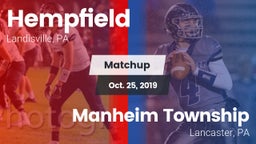 Matchup: Hempfield High vs. Manheim Township  2019