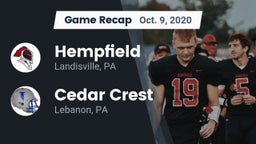 Recap: Hempfield  vs. Cedar Crest  2020