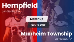 Matchup: Hempfield High vs. Manheim Township  2020