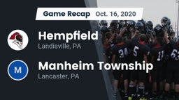 Recap: Hempfield  vs. Manheim Township  2020