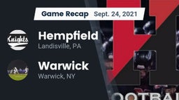 Recap: Hempfield  vs. Warwick  2021