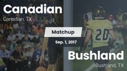Matchup: Canadian  vs. Bushland  2017