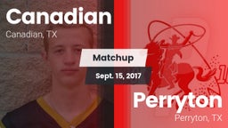 Matchup: Canadian  vs. Perryton  2017