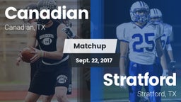 Matchup: Canadian  vs. Stratford  2017