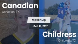 Matchup: Canadian  vs. Childress  2017