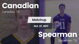 Matchup: Canadian  vs. Spearman  2017