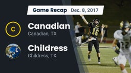 Recap: Canadian  vs. Childress  2017