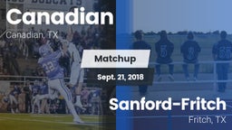 Matchup: Canadian  vs. Sanford-Fritch  2018